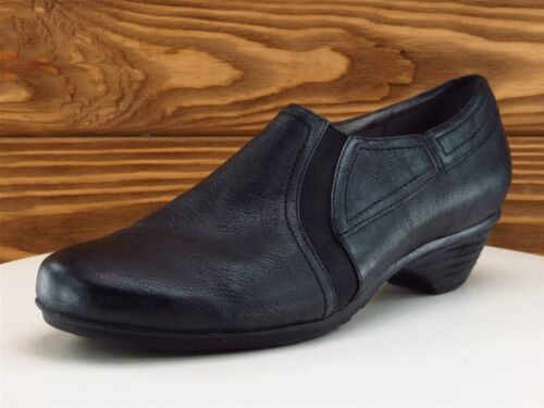 Abeo Size 7.5 Pump Heel Black Leather N Width Nara