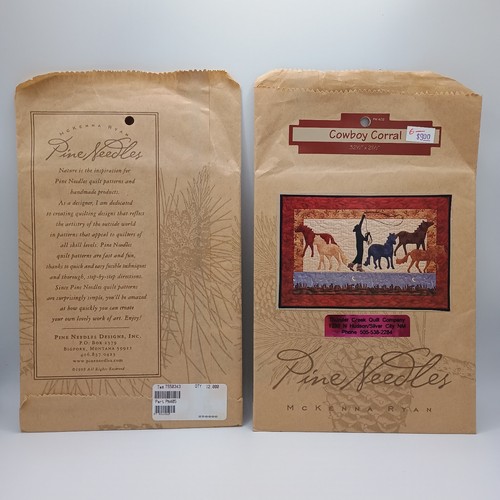 TWO Applique Patterns ROUNDUP & COWBOY CORRAL by Mckenna Ryan Pine Needles 1999 - Picture 4 of 10