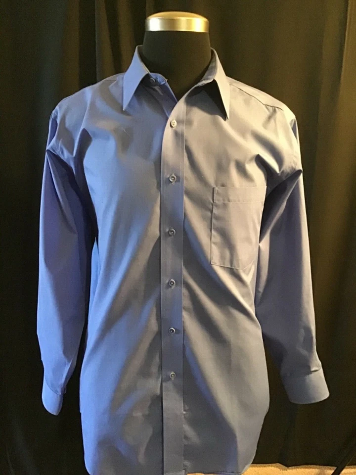 Bill Blass,尺寸,17,32-33,蓝色,翻领,连衣裙/休闲衬衫 — 第 2/4 张图片