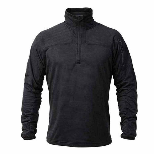 Apache ATS men's black quarter-zip mid-layer technical knit fleece