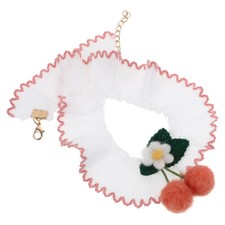 1PC Pet Collar Lace Flower Adjustable Dog Collar Kitten Collar Decor Pet Collar