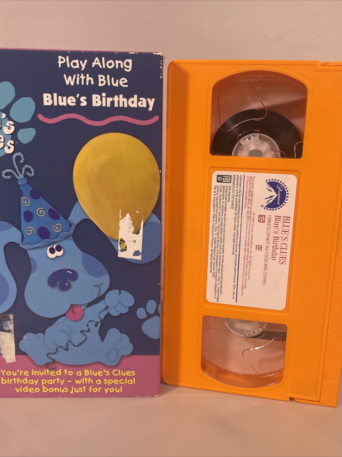 Blue's Clues : Blue's Birthday VHS 1998 | Grelly USA