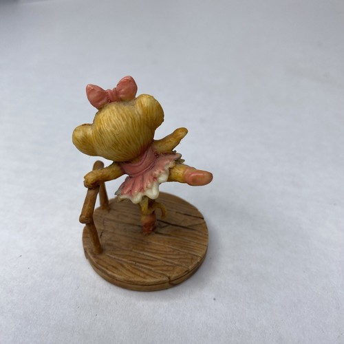 Figurina ballerina miniatura Enesco Dancy Shopmouse 1988 ceramica #870749 - Foto 3 di 7
