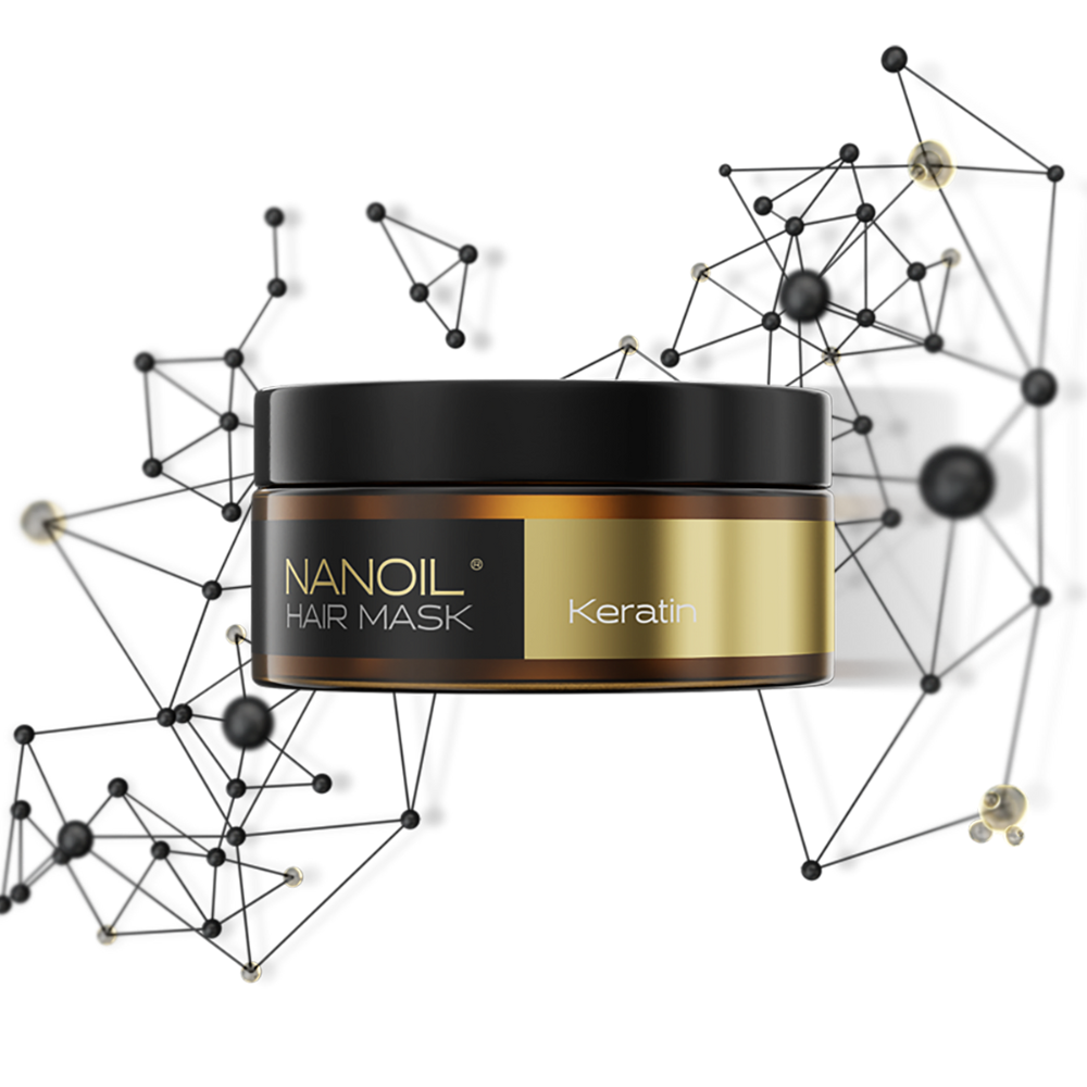 Maschera per capelli con cheratina Nanoil Keratin Hair Mask 300ml - rigenera