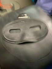 Black Satin Face Mask Adult Size New  