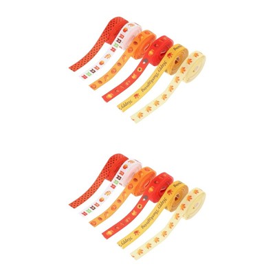  2 Pieces Geschenkverpackungsband Dekorative DIY-Bänder Herbstbänder