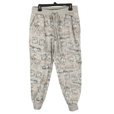 Disney Sleepwear Pants Winnie the Pooh Bear Light Grey Heather Lounge Medium