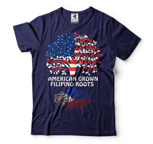 American Grown Filipino Roots Shirt Filipino Gifts Filipino Philippines Shirts - 第 3/8 張圖片