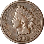 1893 1C Snow-1 Indian Head Cent VG