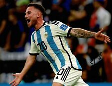 Alexis Mac Allister Signed 10X8 Photo Argentina World Cup Winner AFTAL COA (1300 Alexis Mac Allister Signed 10X8 Photo Argentina World Cup Winner AFTAL COA (1300