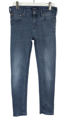 Scotch & Soda Skim Herrenjeans W31/L32 Blau Verblichen Slim Fit Zip Fly Stretch