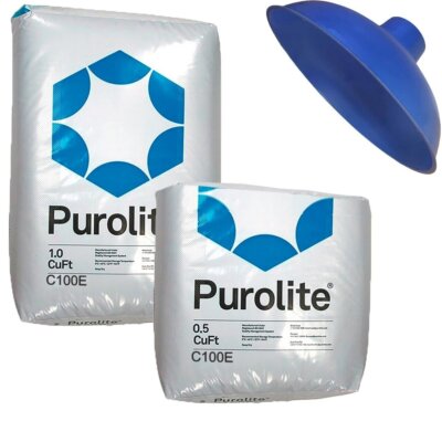 Purolite C100E Resin C-100E Cation Replacement for Water Softener 1.5 CuFt...