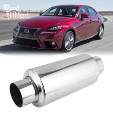 For Lexus IS250 IS200 IS F 2.5" Inlet Exhaust Muffler Resonator Deep Tone 12"