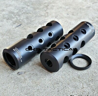 243 Muzzle Brake Compensator 5/8-24 TPI Crush Washer 5/8x24 Black