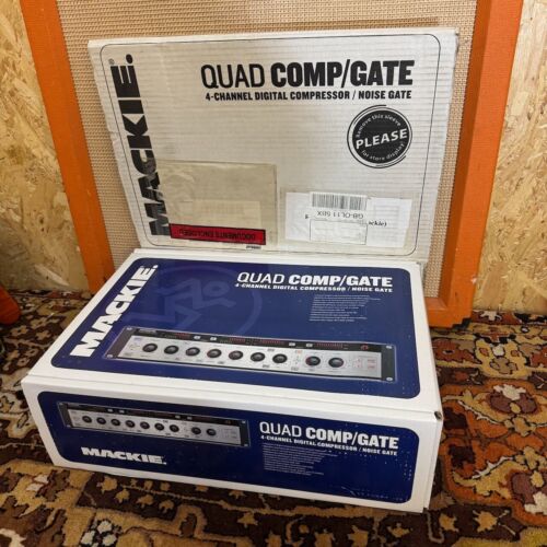 Mackie Quad Comp/Gate 4-Channel Digital Compressor Noise Gate Studio Rack w/ Box - Picture 3 of 12
