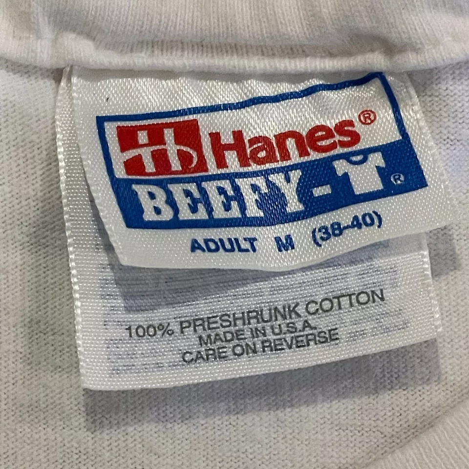 Camiseta blanca vintage de los años 90 con logotipo de Apple deletreado logotipo de Mac OS mediana (38-40) Foto 4 de 4