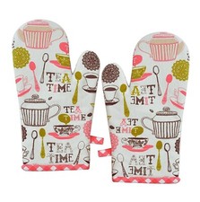 Cotton Oven Gloves, Microwave Oven Gloves for Kitchen Cooking  Baking 1 pairs