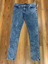 LEVI'S SUPER SKINNY Knit Jean Girls JEANS 16 REGULAR Stonewash