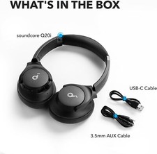 Soundcore by Anker Q20i Hybrid Active Noise Cancelling Headphones, Big Bass 2