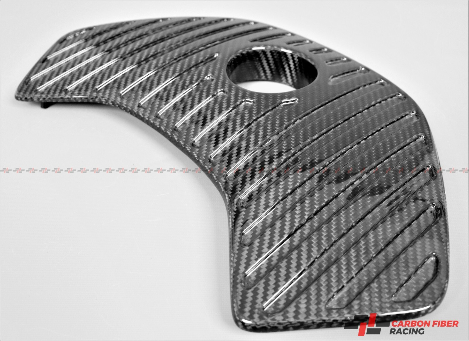 McLaren 650S, 675LT, MP4-12C Ribbed Finish Coolant Top Tank Cover Carbon Fiber