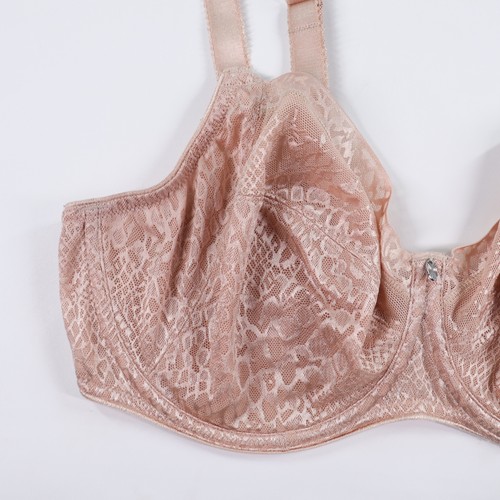 Fantasie Bra Size 36DDD 6911 Envisage Side Support Underwire Beige Unlined Lace - Picture 3 of 6