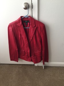 macy's ladies red suits