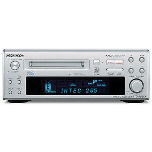 ONKYO MD 105FX INTEC205 Mini Disc Recorder Silver High Speed Audio MD used - Picture 7 of 13