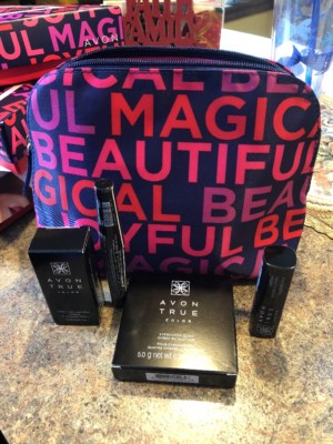 Avon Beautiful Makeup Case True Color Eyeshadow Lipstick Pro Nail Enamel  Mascara
