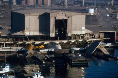 Hughes H 4 Hercules known as the spruce Goose emerges from its ori- Old Photo 10
