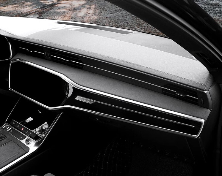 Passend für Audi A6 C8 A7 A8 Mittelkonsole Blenden Abdeckungen Rahmen Wildleder