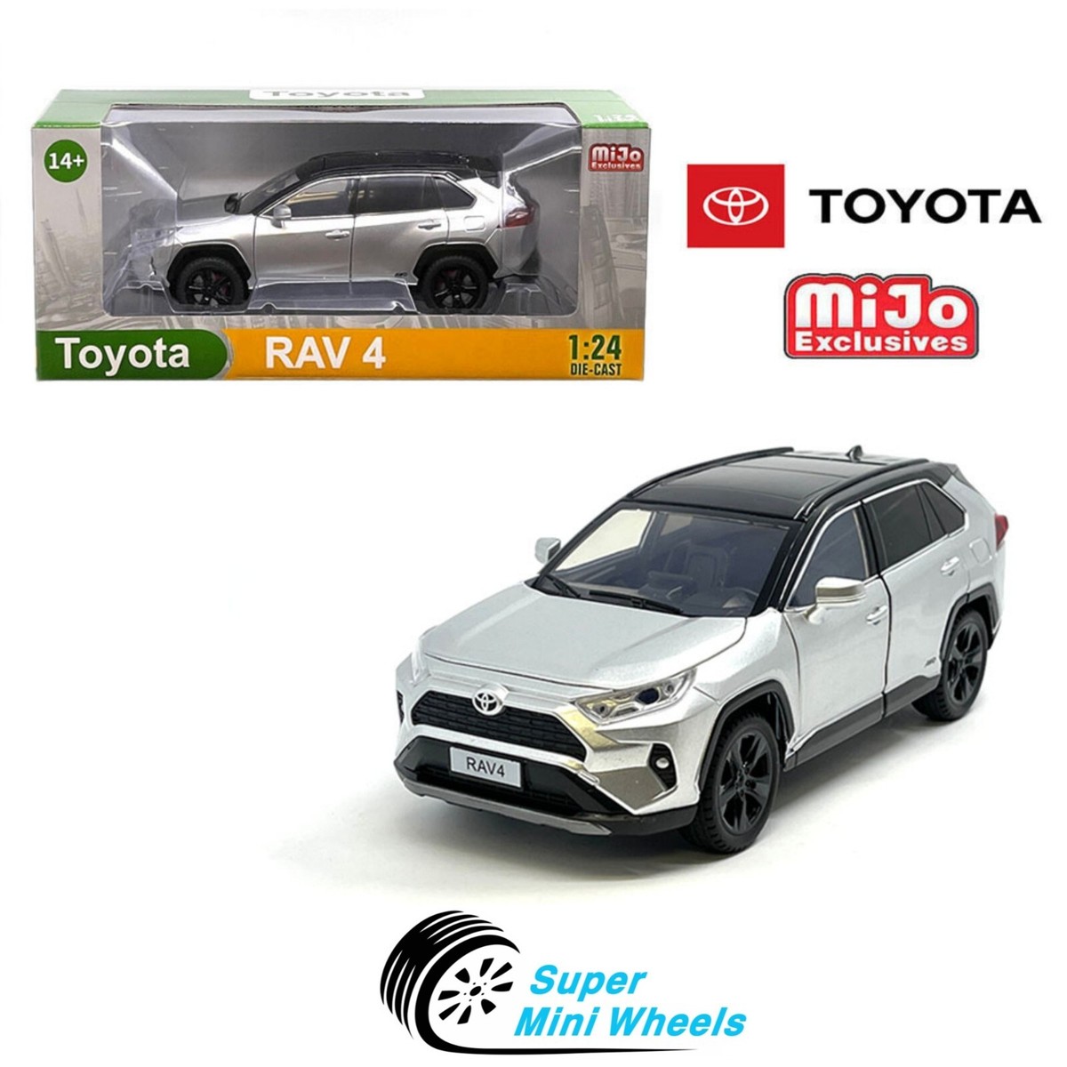 Toyota Rav4 Hybrid XSE Silver 1:24 - MiJo Exclusives | eBay