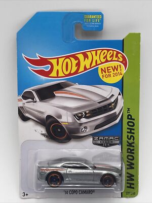 Hot Wheels '14 Copo Camaro Zamac 001 Silver Variant 2014 HW Workshop #229/250