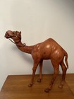 Indian Camel Leather Wrapped Art Statue Vintage Large 20”X 17.5” — photo 2