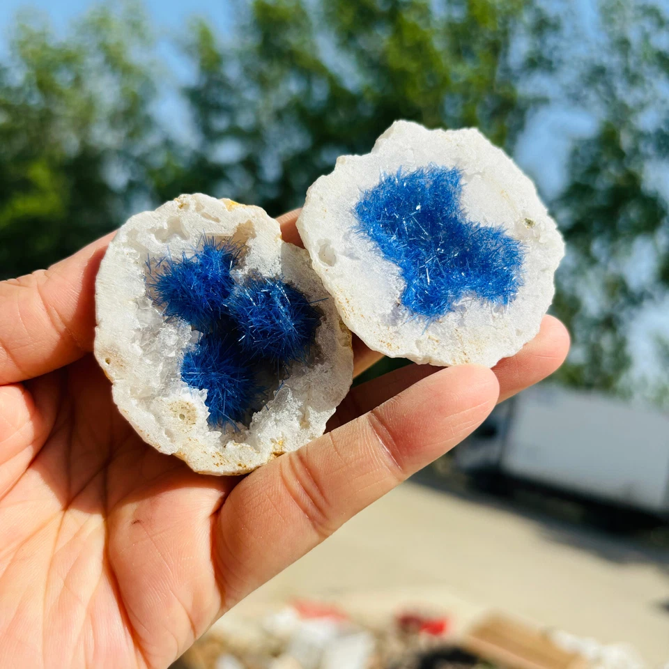 1pc Natural Agate Geode Quartz Crystal Energy Mineral Specimen Reiki Decor - Image 2 of 4