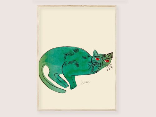 25 Cats Name Sam Andy Warhol 2 Prints A3 size - Pop Art Cats Warhol Posters Cat - Picture 3 of 3