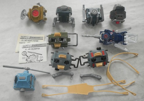 1987-1988 Vintage G.I. GI Joe Lot 3.75 ARAH Motorized Action Vehicle Pack Set