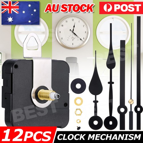 12pcs Wall Clock Quartz Movement Motor Mechanism Long Spindle Hands ...