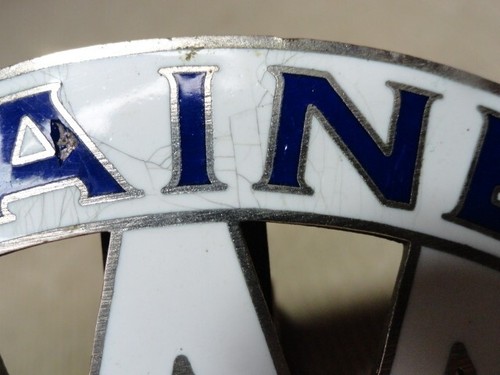 AAA Early Maine Automobile Association Porcelana Insignia Placa Topper RARO - Imagen 8 de 14