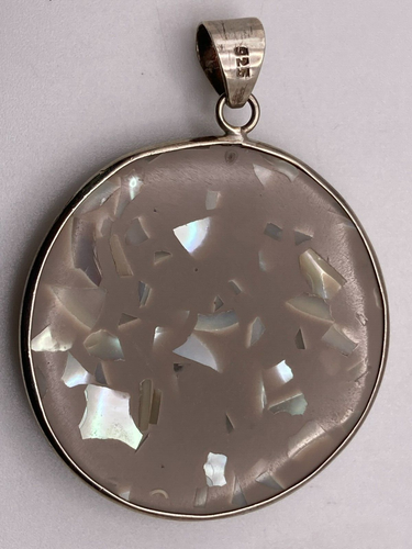 Sterling Silver Resin Genuine Starfish and Abalone Shell Pendant - Picture 4 of 4