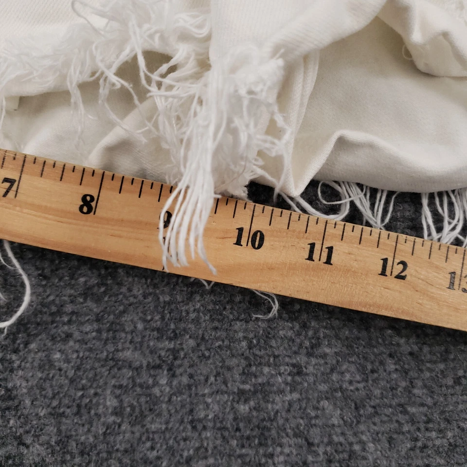 Lucky Brand 短裤女式 2 26 白色 The Cut Off 低腰浅洗破旧 — 第 3/4 张图片