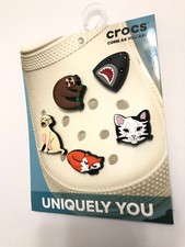 Crocs Brand Jibbitz Animal Lover Shoe Charms Outdoor Trend 5 Pack New