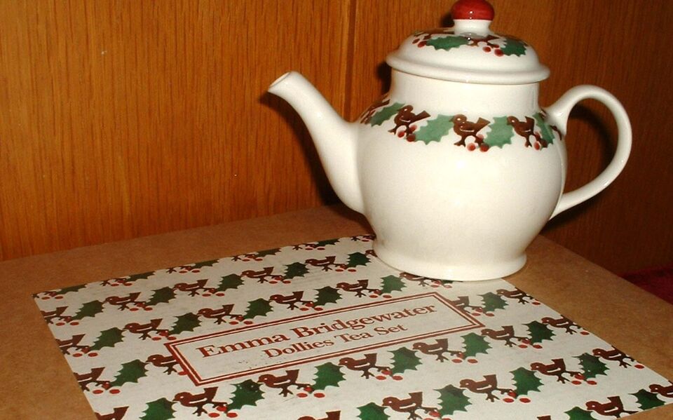 EMMA BRIDGEWATER COMPLETE DOLLIES TEA SET BIRD AND HOLLY BRAND NEW IN BOX eBay