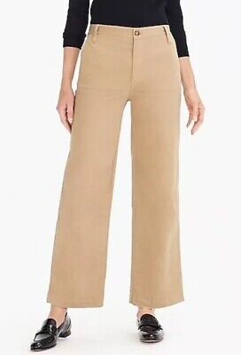 NWT JCREW Full-length wide-leg chino pant Sz00 J7331 HTHR NWT JCREW Full-length wide-leg chino pant Sz00 J7331 HTHR