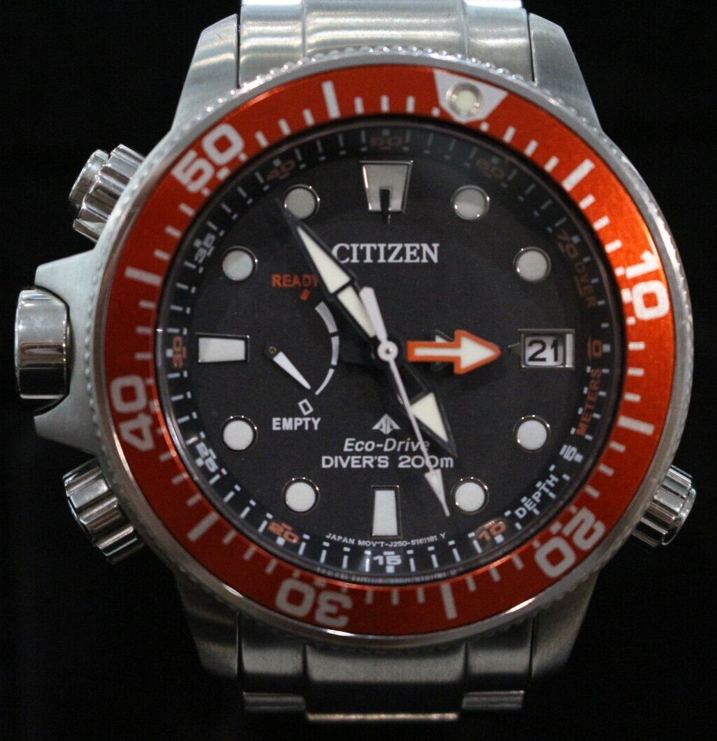 Citizen Promaster J250-S117542 Eco Drive Divers 200m Watch | eBay