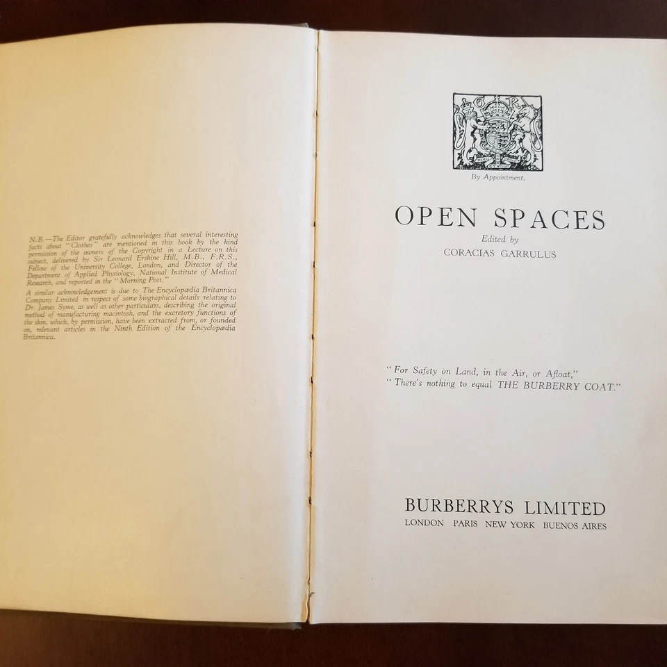 Old Burberry's Promo Book "Open Spaces" - circa 1930 - Illustrated- collectable - Image 3 of 4