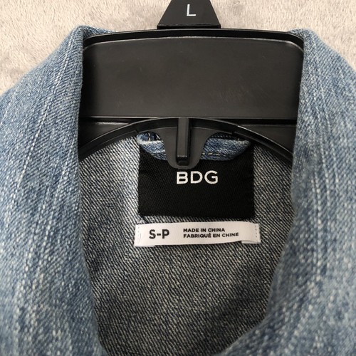 BDG kurze Jeansjacke blau Knopfleiste Größe Small Damen - Bild 6 von 7