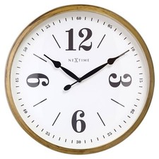 NeXtime Classic Wall Clock 39cm Gold