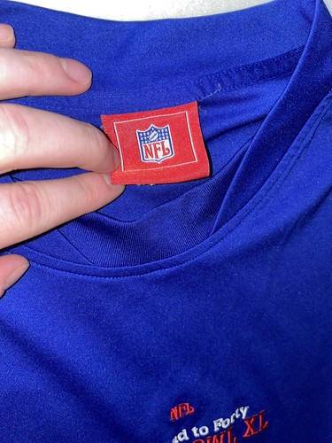 Vintage Super Bowl 40 Warm Up Shirt Mens XL RARE - Picture 4 of 8