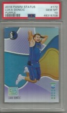 Luka Doncic 18/19 Panini Status Purple Rookie #172 PSA 10 