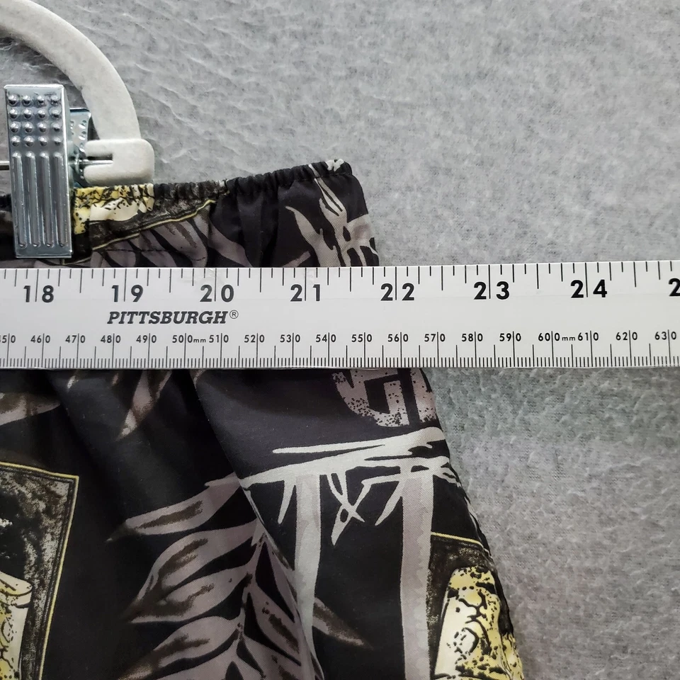 Harbor Bay Men Swimwear 3XL Black Trunks Hawaiian Palm Tree Allover Graphic - Image 4 of 4